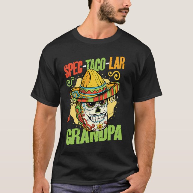 Spec taco lar Grandpa   Mexican Cinco De Mayo T-Shirt (Front)