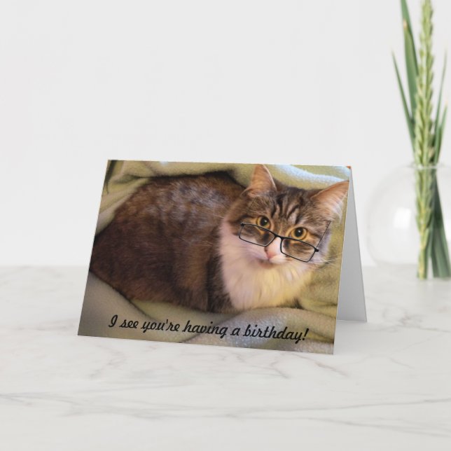 "Spec-tacular" Birthday Card (Front)