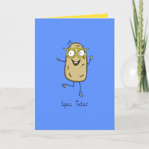 Spec Tater - Potato with Glasses Greeting Card