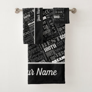 Special 100th Birthday Party Personalized Gifts Bath Towel Set