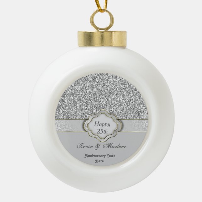 Special 25th Anniversary Ceramic Ornament (Front)