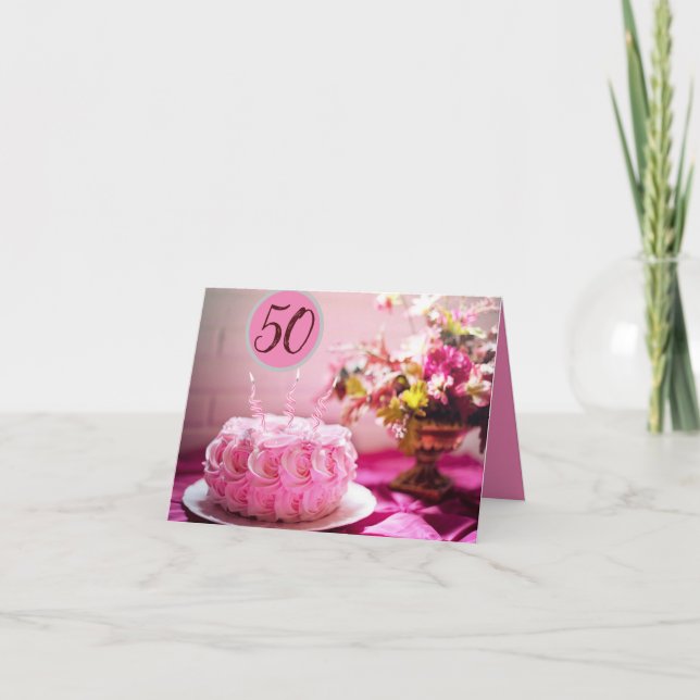 Special 50th Birthday For Her Card (Front)
