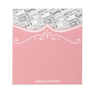 Special  80th Birthday Party Personalized Gifts Notepad