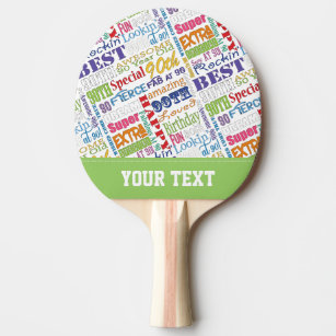 Happy Birthday For A Ping Pong Table Tennis Paddles Zazzle Ca