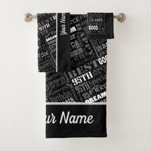Special 95th Birthday Party Personalized Gifts  Bath Towel Set