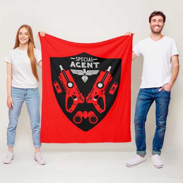 Special Agent Kid Fleece Blanket (In Situ)