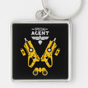 Special Agent Kid Keychain
