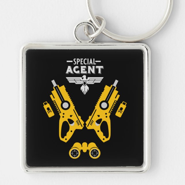 Special Agent Kid Keychain (Front)