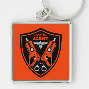 Special Agent Kid Keychain