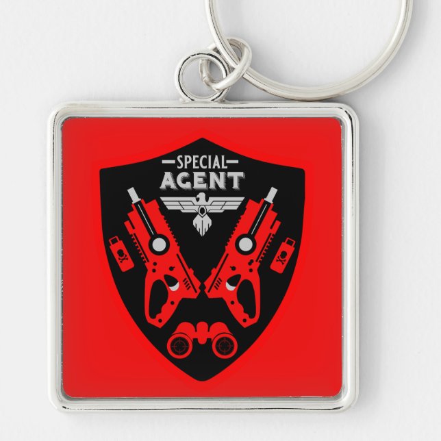 Special Agent Kid Keychain (Front)