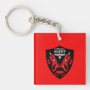 Special Agent Kid Keychain
