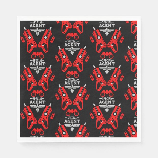 Special Agent Kid Napkin (Front)