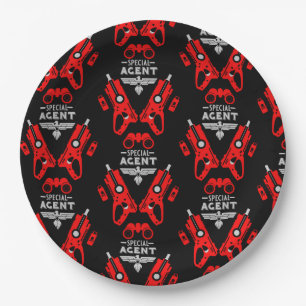 Special Agent Kid Paper Plate