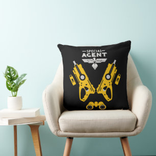 Special Agent Kid Throw Pillow
