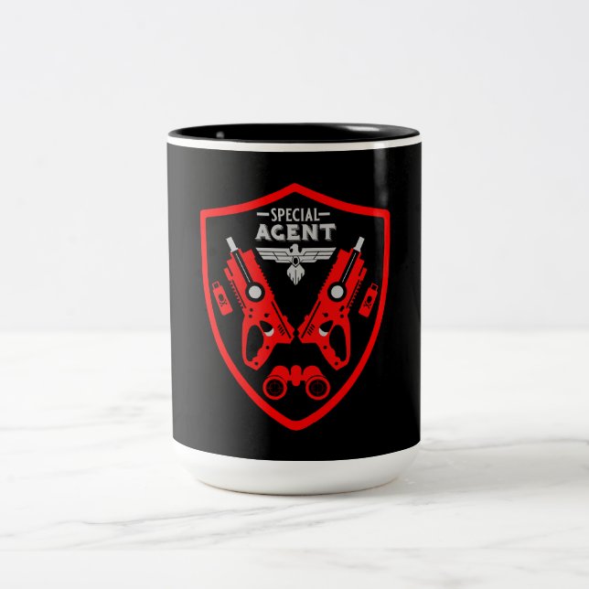 Special Agent Kid Two-Tone Coffee Mug (Center)