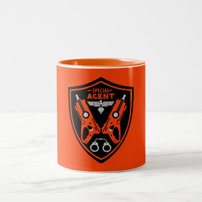 Special Agent Kid Two-Tone Coffee Mug (Center)