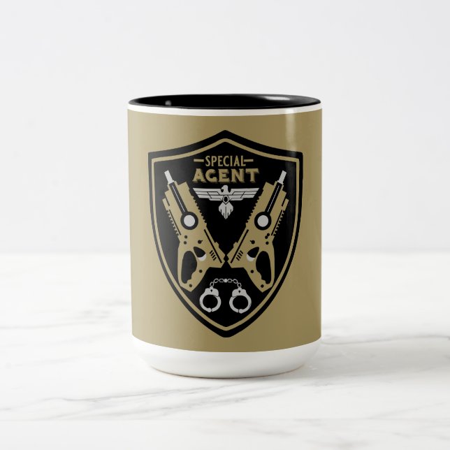 Special Agent Kid Two-Tone Coffee Mug (Center)