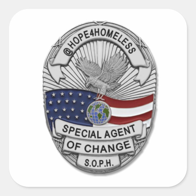 Special Agent of Change Badge Stickers (Front)