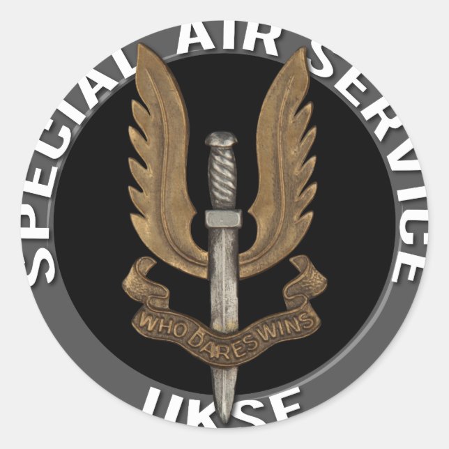 Special Air Service (SAS) Classic Round Sticker (Front)