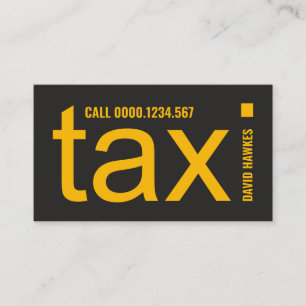 Special Alphabet-i Big Bold TAXI Alphabets Business Card