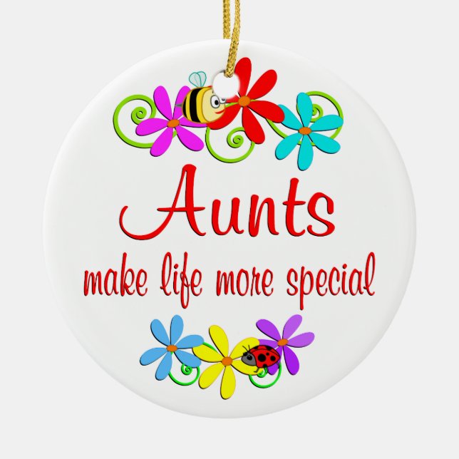 Special Aunt Ceramic Ornament (Front)
