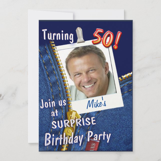 Special Big Birthday invitation (Front)