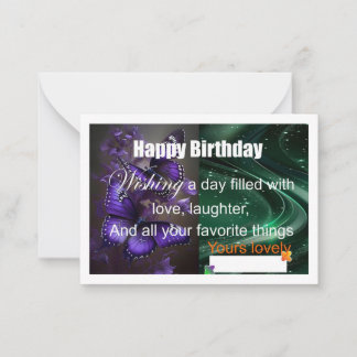 Special Birthday card 2