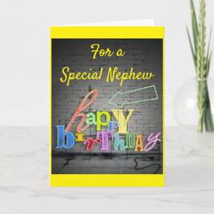SPECIAL BIRTHDAY FOR A VERY ***SPECIAL NEPHEW*** CARD