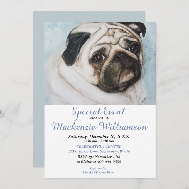 SPECIAL BIRTHDAY INVITATION (Front/Back)