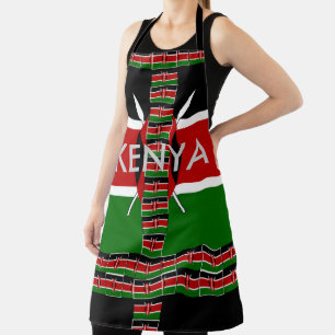 Special Chef Beautiful Kenyan National Flag Colour Apron