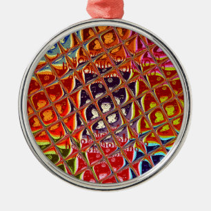 Special Christmas colours Snow  Santa HoHoho Pop A Metal Ornament