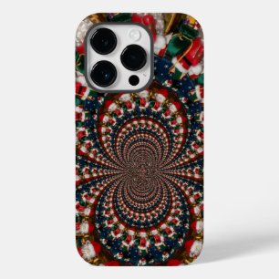 Special Christmas Santa Kaleidoscope Design Case-Mate iPhone 14 Pro Case