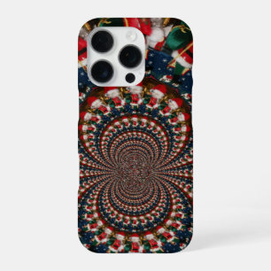 Special Christmas Santa Kaleidoscope Design iPhone 16 Pro Case