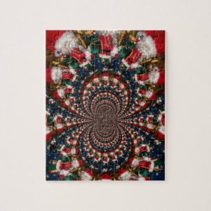 Special Christmas Santa Kaleidoscope Design Jigsaw Puzzle