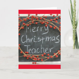 SPECIAL *CHRISTMAS WISHES* FOR A SPECIAL TEACHER! CARD