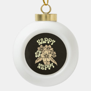 SPECIAL COLORFULL MODERN GIFT DAUGHTER SISTER MOM CERAMIC BALL CHRISTMAS ORNAMENT