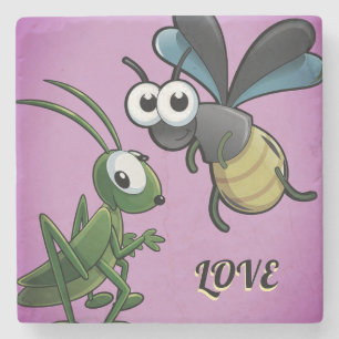 SPECIAL COLOURFULL LOVE GIFT DAUGHTER SON WEDDING  STONE COASTER