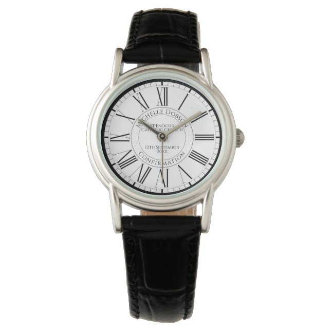 Special Commemorative Memento – Confirmation Gift Watch (Front)