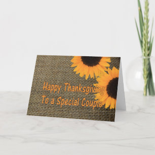 Special couple Thanksgiving Card