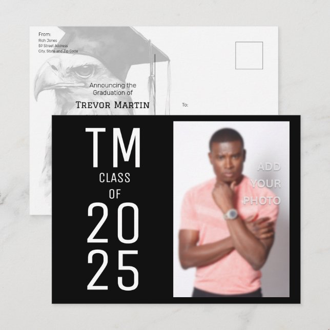 Special Custom Graduation Invitation Postcards (Front/Back)