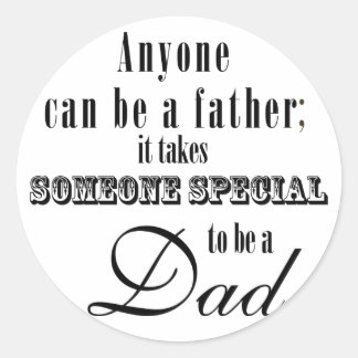 Special Dad Classic Round Sticker