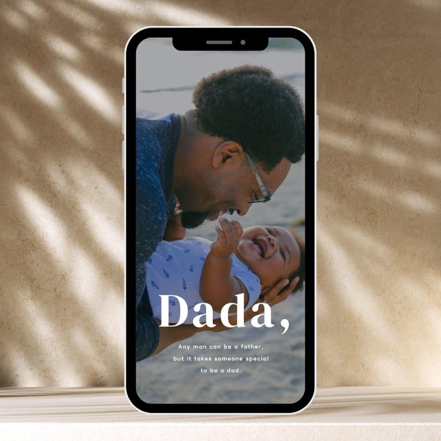 Special Dad Custom Photo Father's Day Holiday Card (Creator Uploaded)
