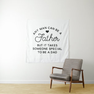 Special Dad Quote Design Tapestry