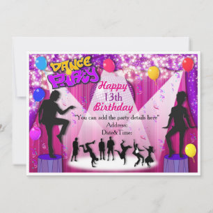 Special Dance Party Invitation