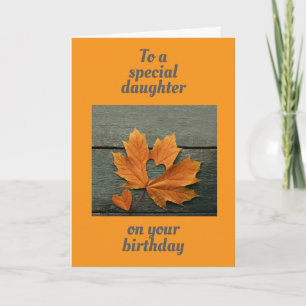 "SPECIAL DAUGHTER" WITH LOVE BIRTHDAY CARD