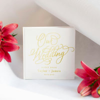 Special Day Editable Colour Foil Wedding Guest Boo
