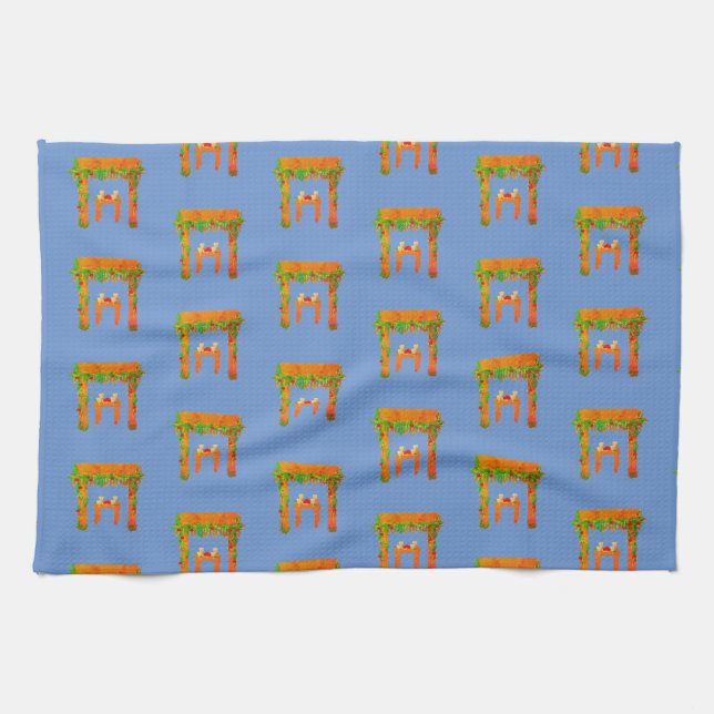 special day Happy Sukkot Kitchen Towel (Horizontal)