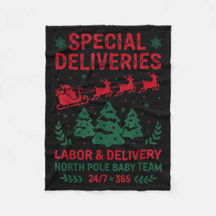 Special Deliveries Labor And Delivery Baby Nurse C Fleece Blanket