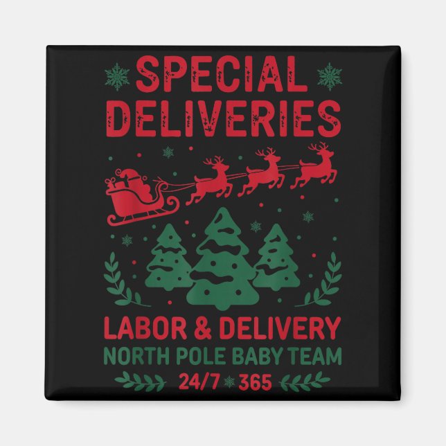 Special Deliveries Labor And Delivery Baby Nurse C Magnet (Front)