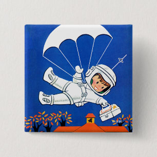 Special Delivery 2 Inch Square Button